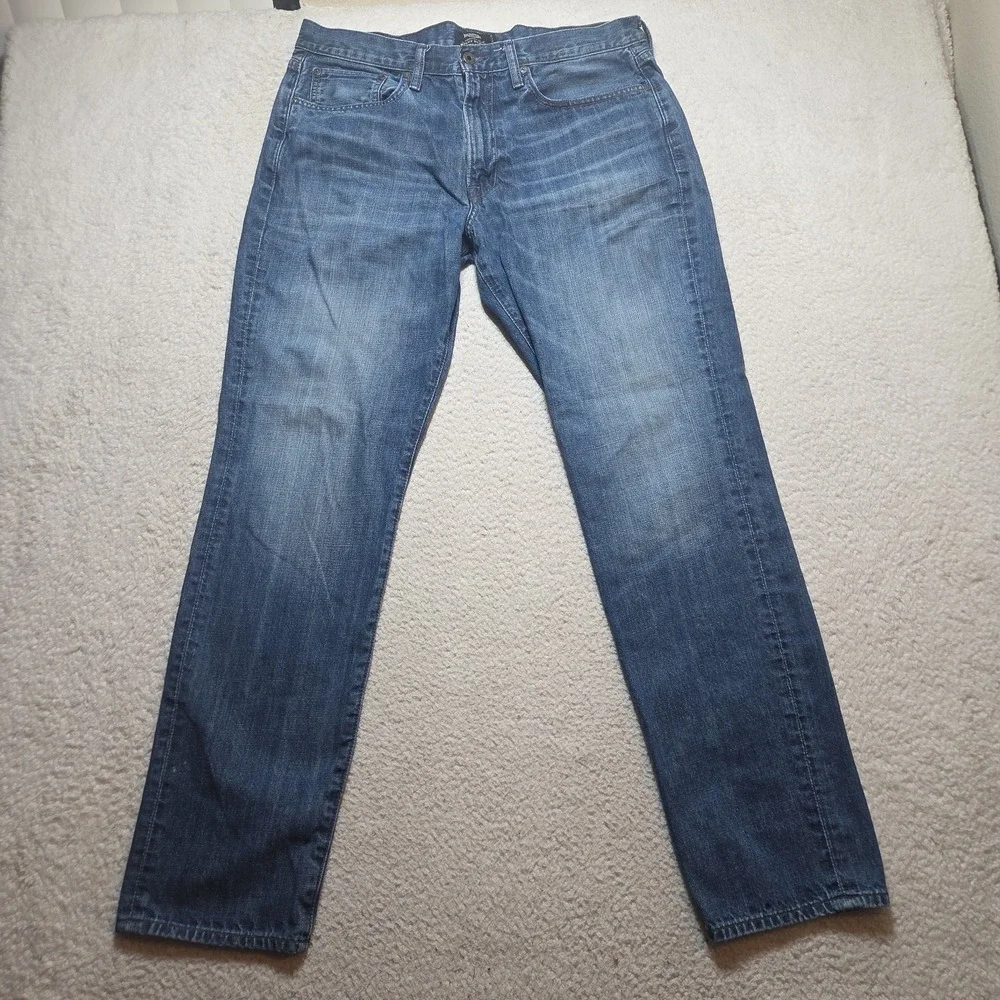 Triumph Lucky Brand 121 Heritage Slim Blue Jeans Mens 36x33 Faded
